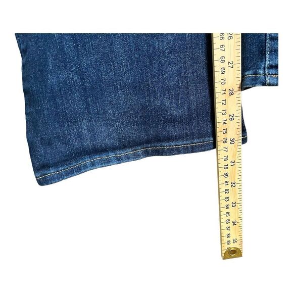 Levis Stretch Blue Jeans Women’s18M Mid Rise Boot Cut Tag 34x32 Fit 38x30 Flaw - Picture 13 of 14